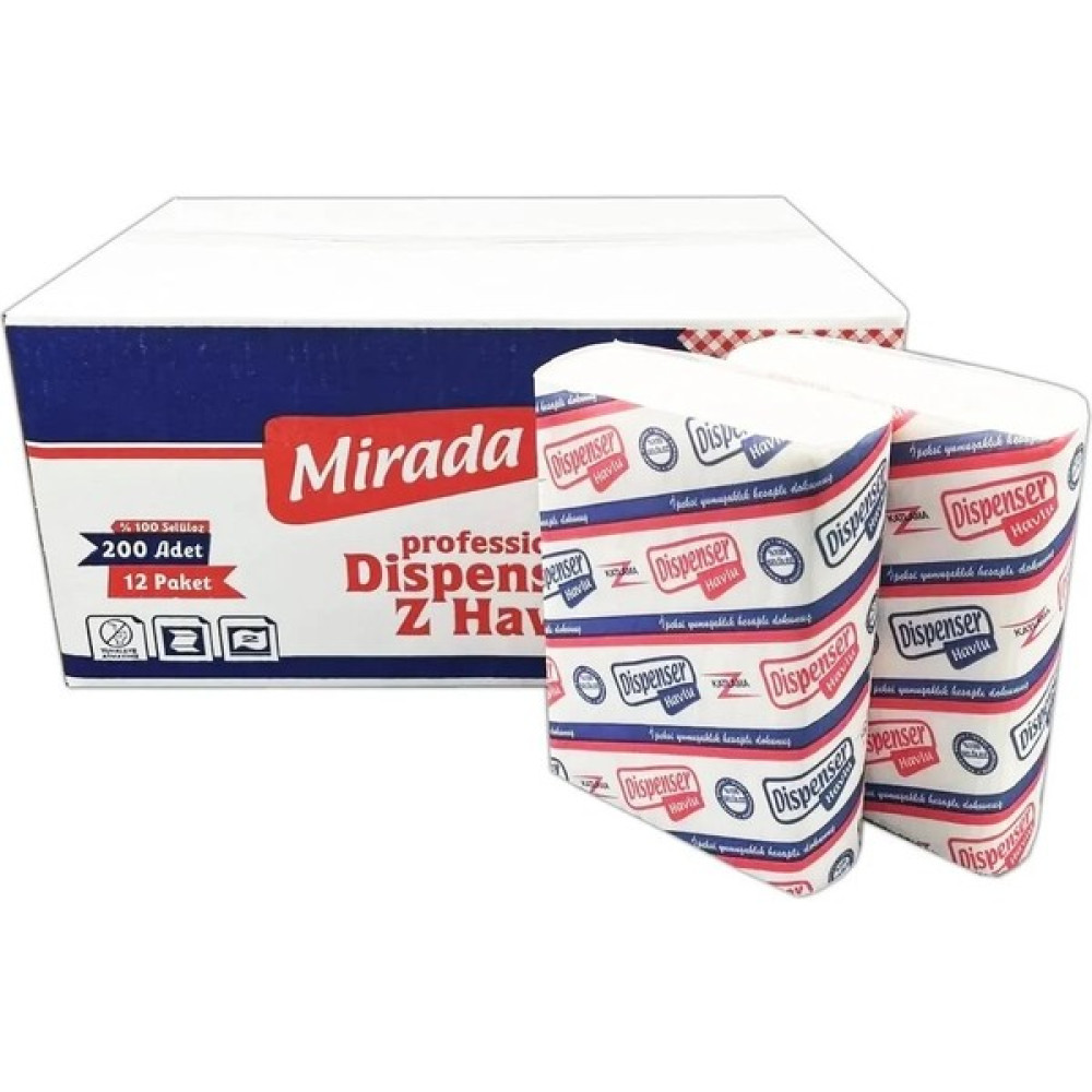 Mirada Z Katlama Dispenser Havlu 200*12 Paket Peçete Fiyatı