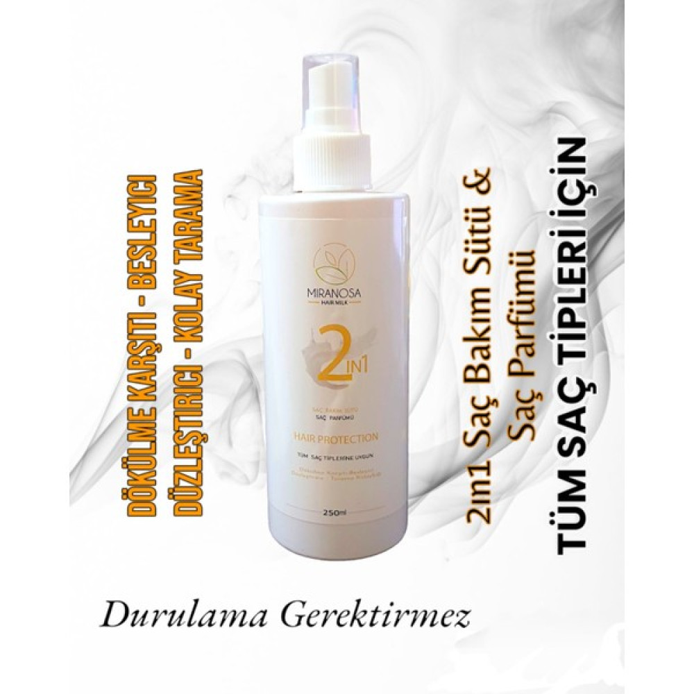 Miranosa Saç Bakım Sütü & Saç Parfümü 2in1 (Kolajen & Keratin Takviyeli) 250ML Saç Bakım Maskeleri & Serumlar & Spreyler Fiyatı