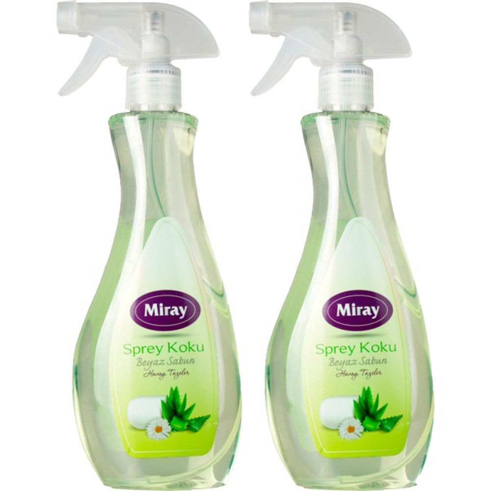 Miray Beyaz Sabun Kokulu Oda Spreyi 500 ml X2 Adet Oda Kokusu Fiyatı