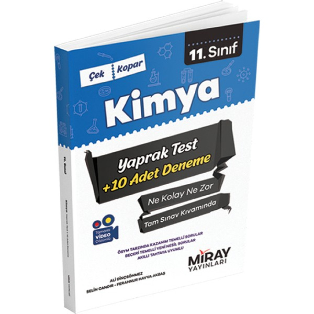 Miray Yayınları 11. Sınıf Kimya Yaprak Testler Kaynak Kitapları Fiyatı