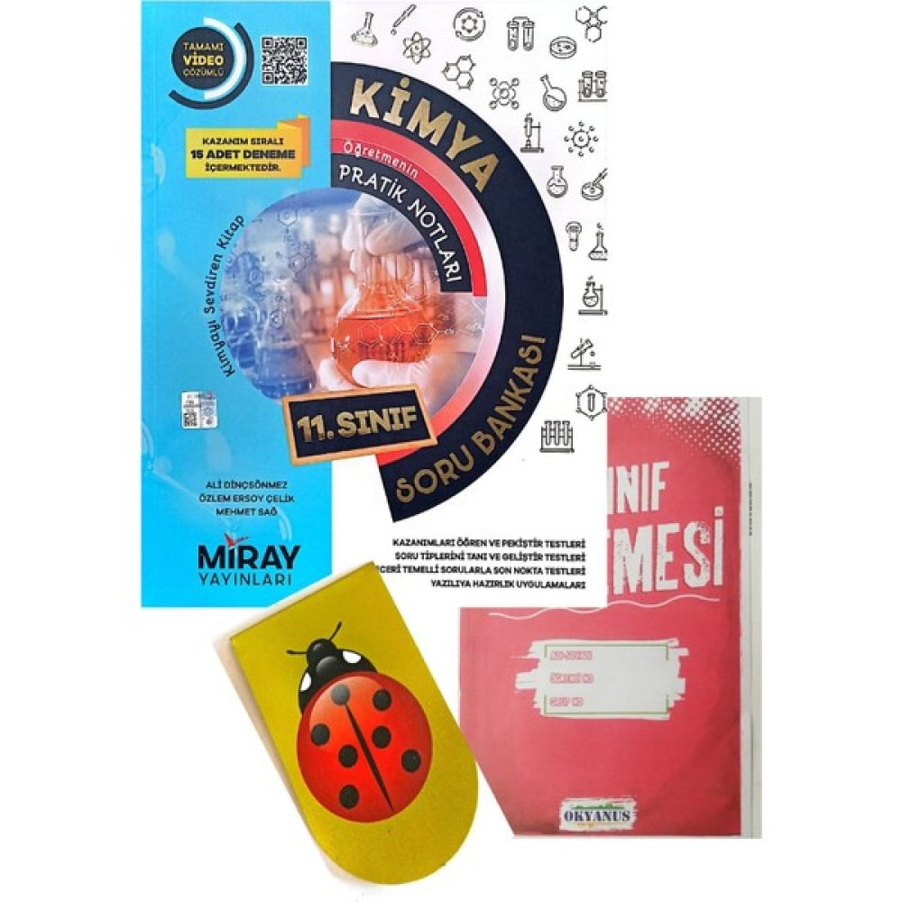 Miray Yayınları 11.sınıf Kimya Soru Bankası-Yeni-(Okyanus Yayınları Deneme+Kitap Ayracı Hediye) Kaynak Kitapları Fiyatı