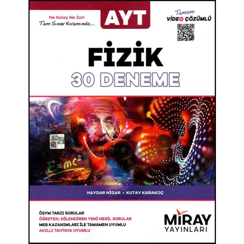 Miray Yayınları AYT Fizik Deneme (30 Deneme) Ders Sınav Kitapları Fiyatı