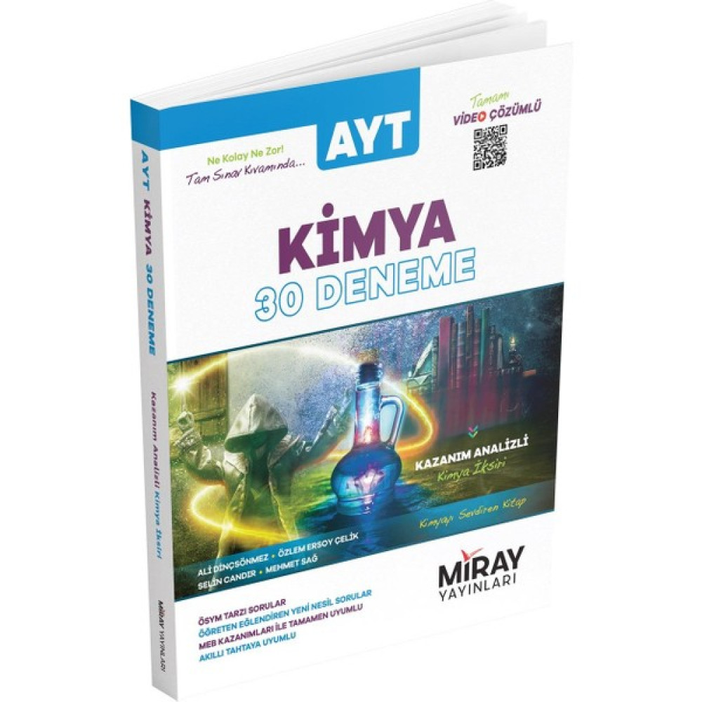 Miray Yayınları AYT Kimya 30 Deneme Ders Sınav Kitapları Fiyatı