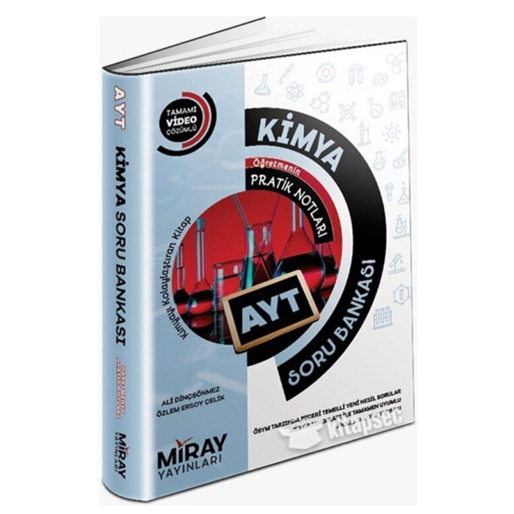 Miray Yayınları Ayt Kimya Tamamı Video Çözümlü Soru Bankası 2022 - 2023 Ders Sınav Kitapları Fiyatı
