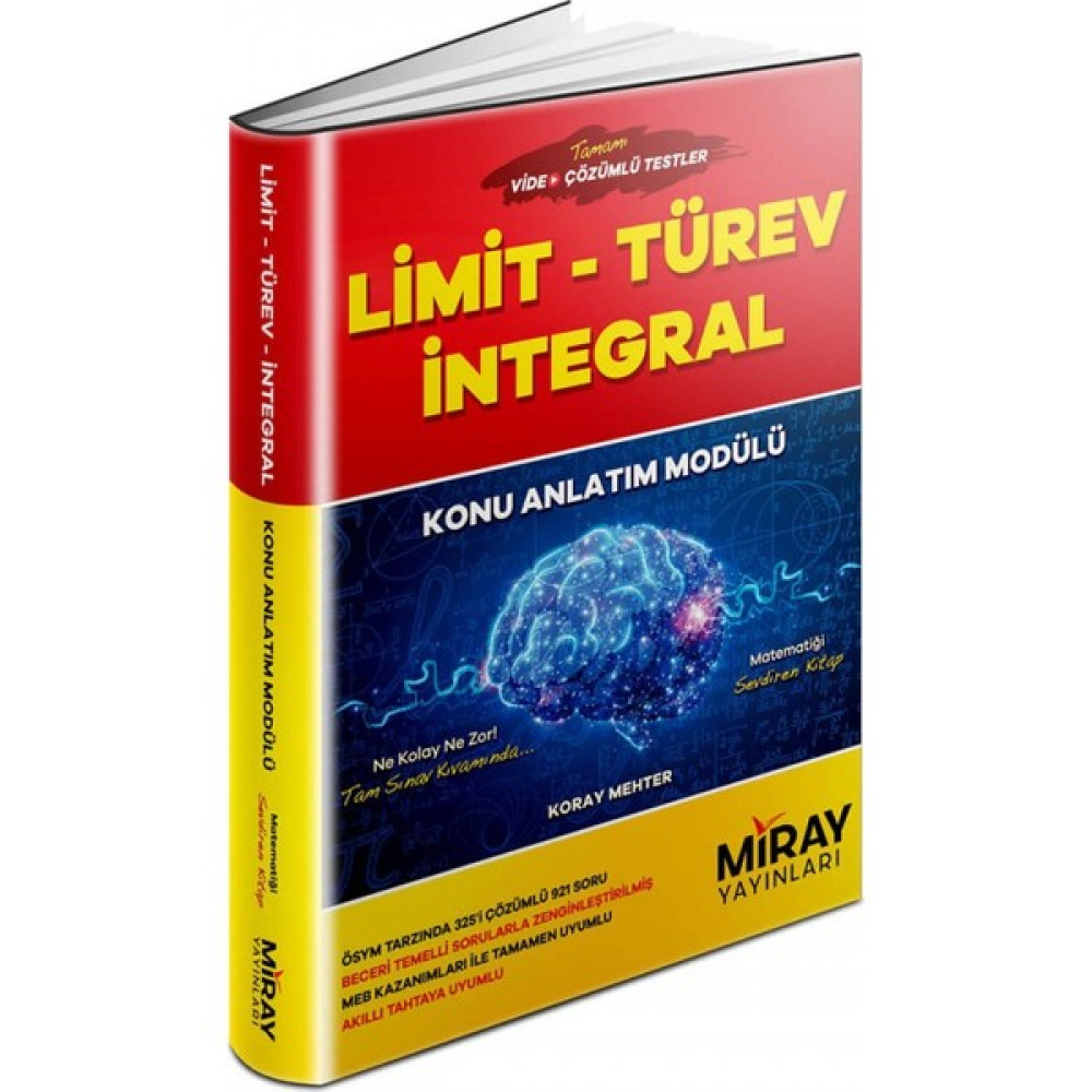 Miray Yayınları Limit-Türev-Integral Konu Anlatım Modülü Kaynak Kitapları Fiyatı