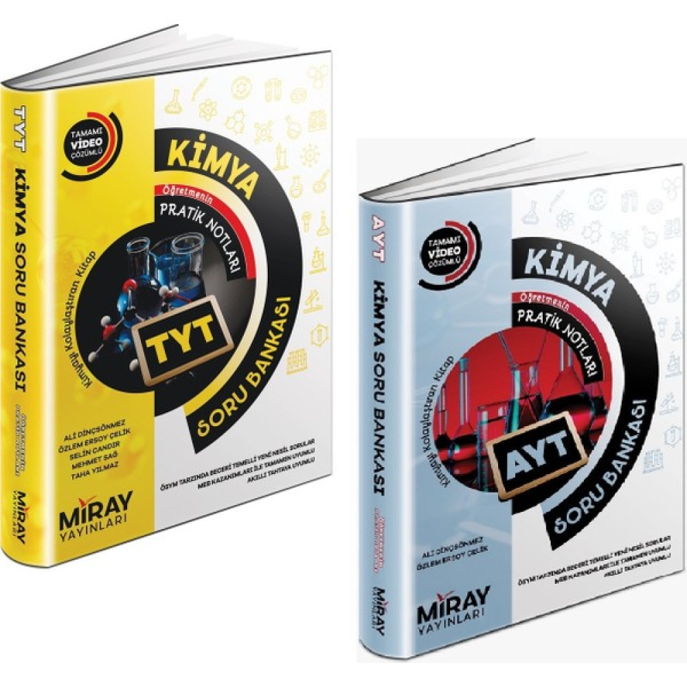 Miray Yayınları Miray Tyt Ayt Kimya Soru Bankası Seti 2 Kitap 2023 Temel Yeterlilik Testi (TYT) Fiyatı