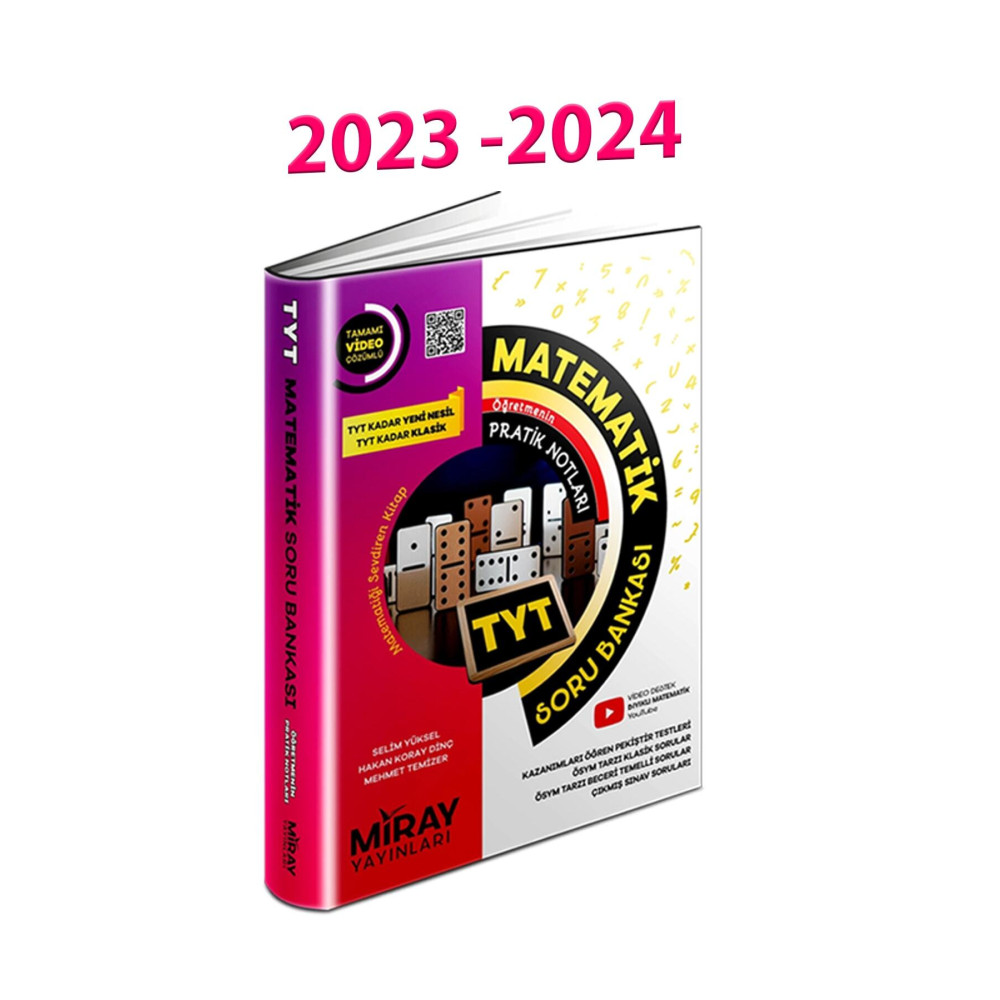 Miray Yayınları MİRAY TYT MATEMATİK SORU BANKASI 2024 Ders Sınav Kitapları Fiyatı
