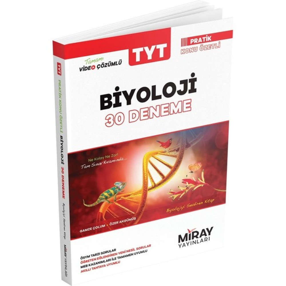 Miray Yayınları TYT Biyoloji 30 Deneme Temel Yeterlilik Testi (TYT) Fiyatı