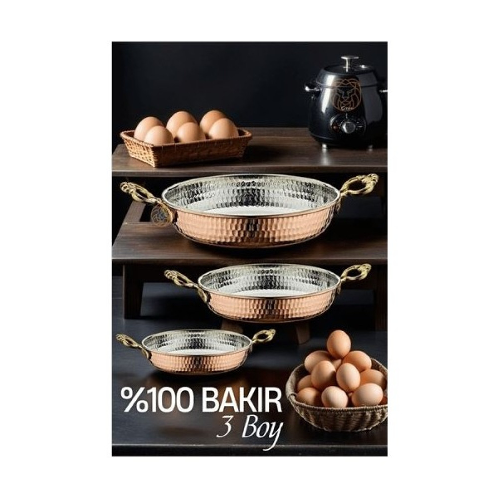 Mırıl Shop Transformacion Bakır 3 Lü Sahan Seti Panebianco Design 719241 Tavalar Fiyatı