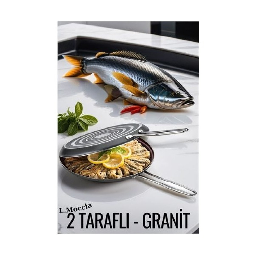 Mırıl Shop Transformacion Balık Tavası 2 Granit Yüzeyli Isı Dağılımlı L.moccia Design 719520 Tavalar Fiyatı