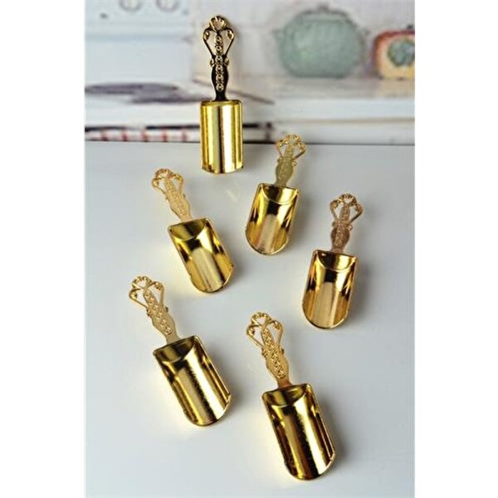 Mırıl Shop Vintage El Yapımı Gold Baharat Ölçü Kaşığı Seti 6'lı Çatal / Kaşık / Bıçak Takımları Fiyatı