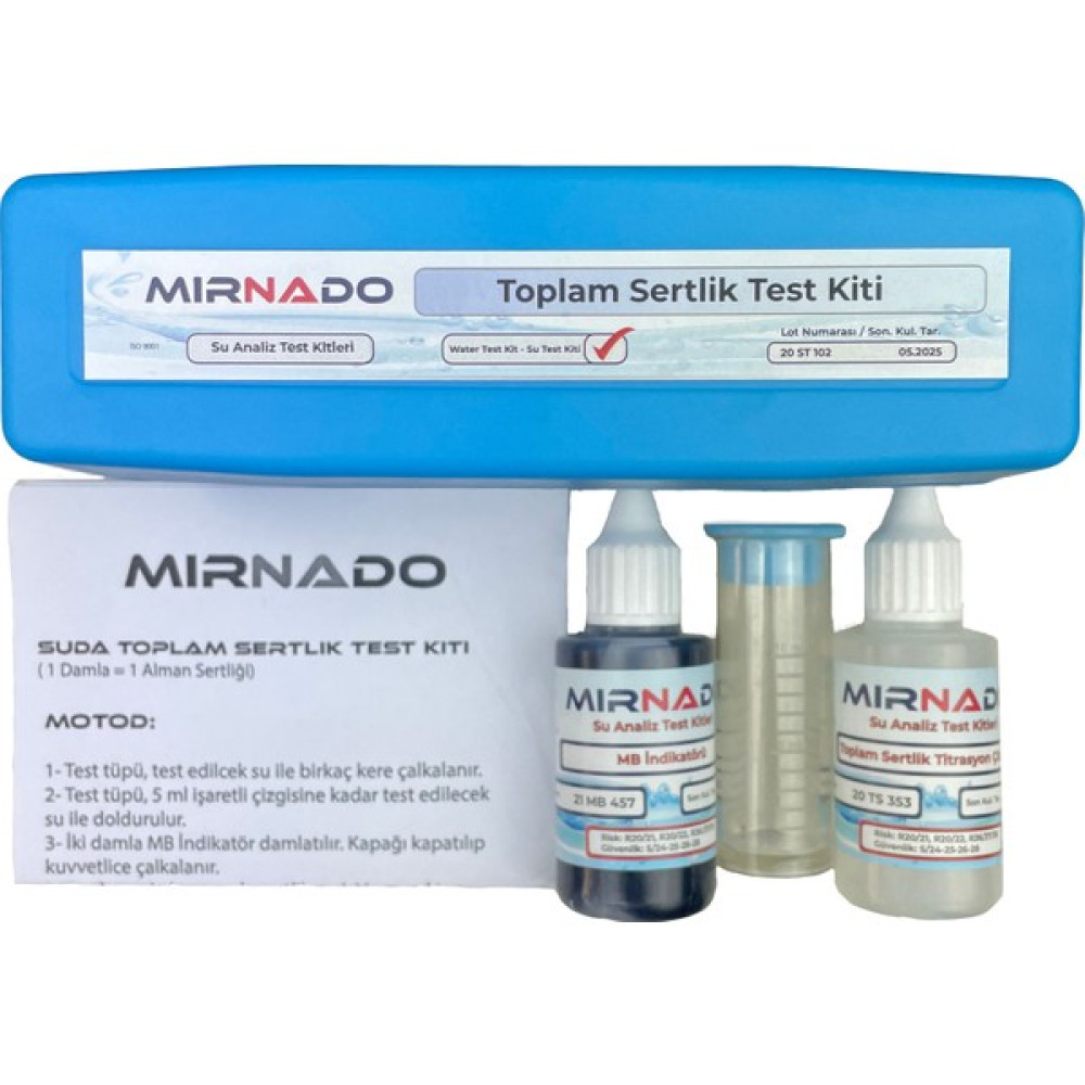 Mirnado - Toplam Su Sertliği, Sertlik Test Kiti / Su Kalitesini Anlamak Için Test Kiti - Yok Diğer Test ve Ölçüm Cihazları Fiyatı