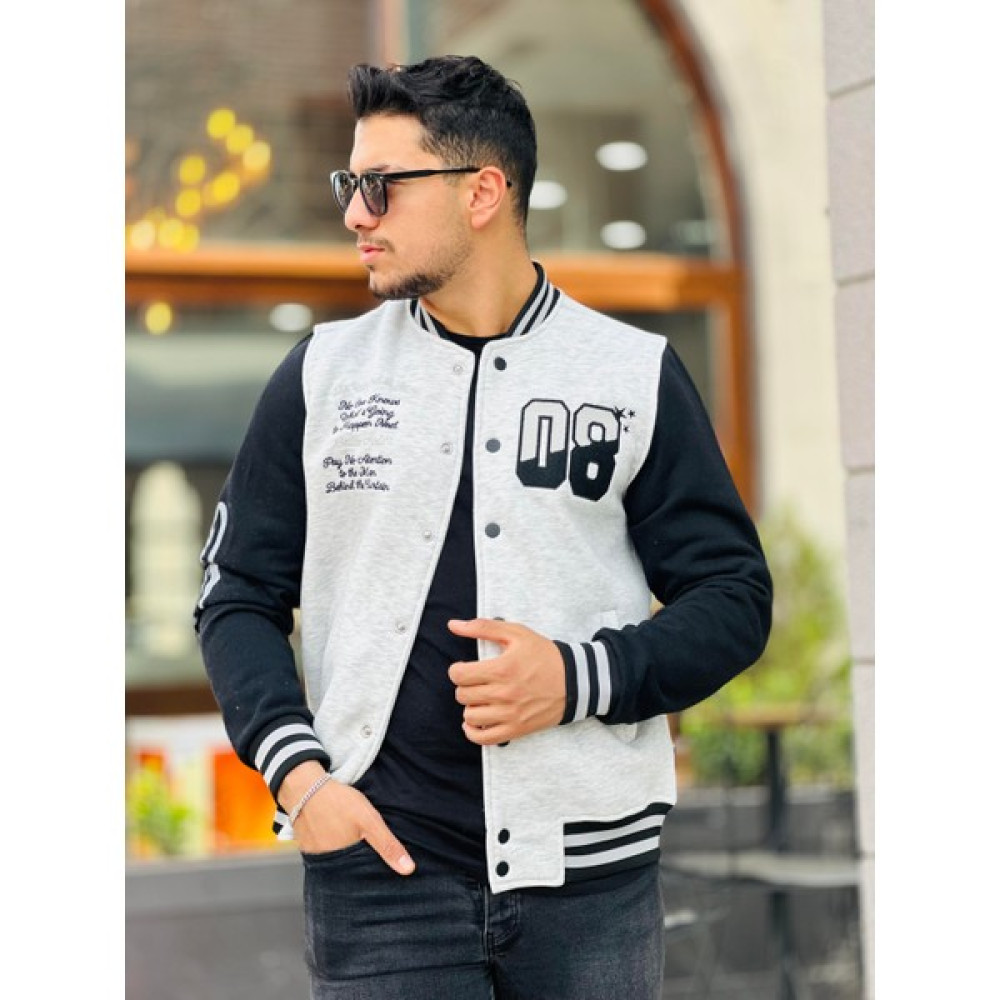 Miron Erkek 08 Kolej Ceket Regular Fit-Gri Erkek Ceket Fiyatı