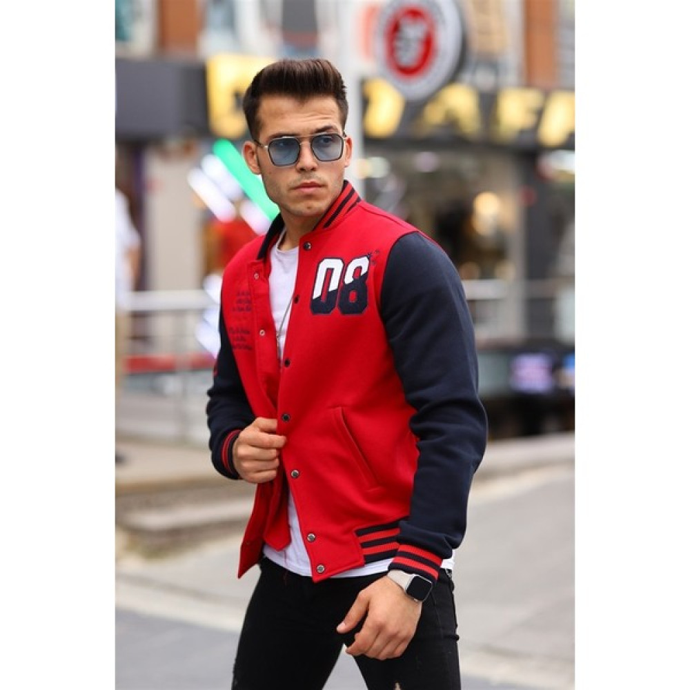 Miron Erkek 08 Kolej Ceket Regular Fit-Kırmızı Erkek Ceket Fiyatı