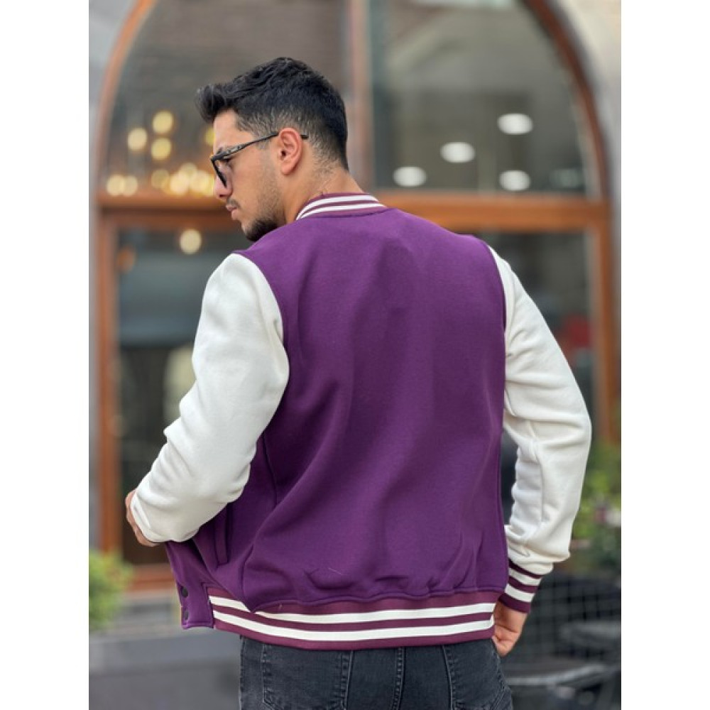 Miron Erkek 08 Kolej Ceket Regular Fit-Mor Erkek Ceket Fiyatı