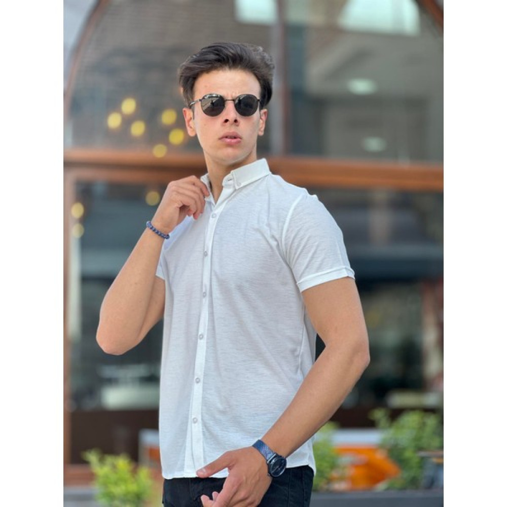 Miron Jakar Kısa Kollu Gömlek Beyaz Erkek Gömlek Fiyatı