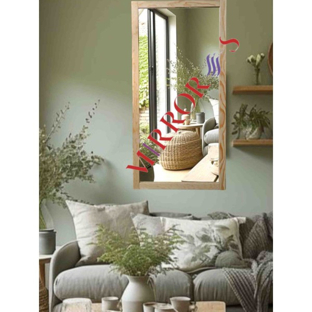 Mirrorss Ahşap Çerçeve Ayna Duvar Hol Boy Ayna 100 x 50 cm Ayna Fiyatı