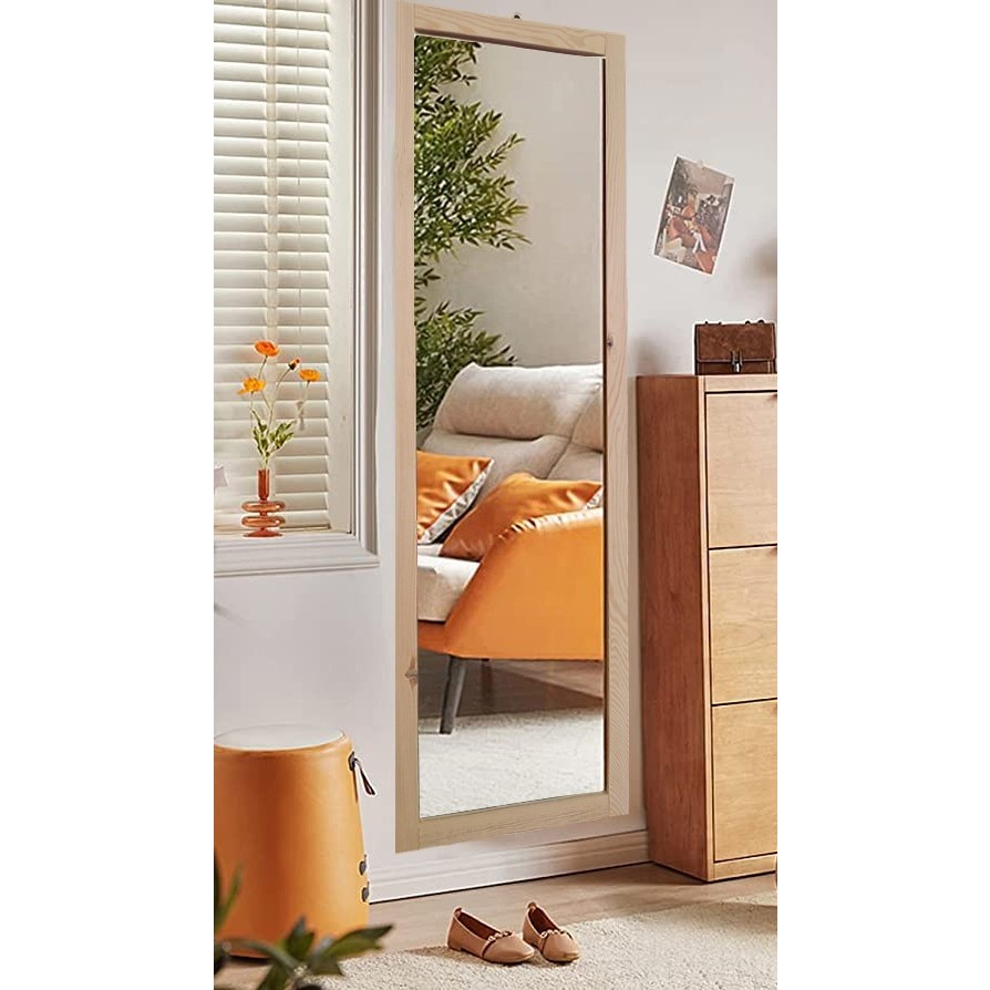 Mirrorss Ayna Mirrorss Doğal Ahşap Duvar Hol AYNA121X37 KRC002 - 121x37 Çerçeveli Ayna Fiyatı