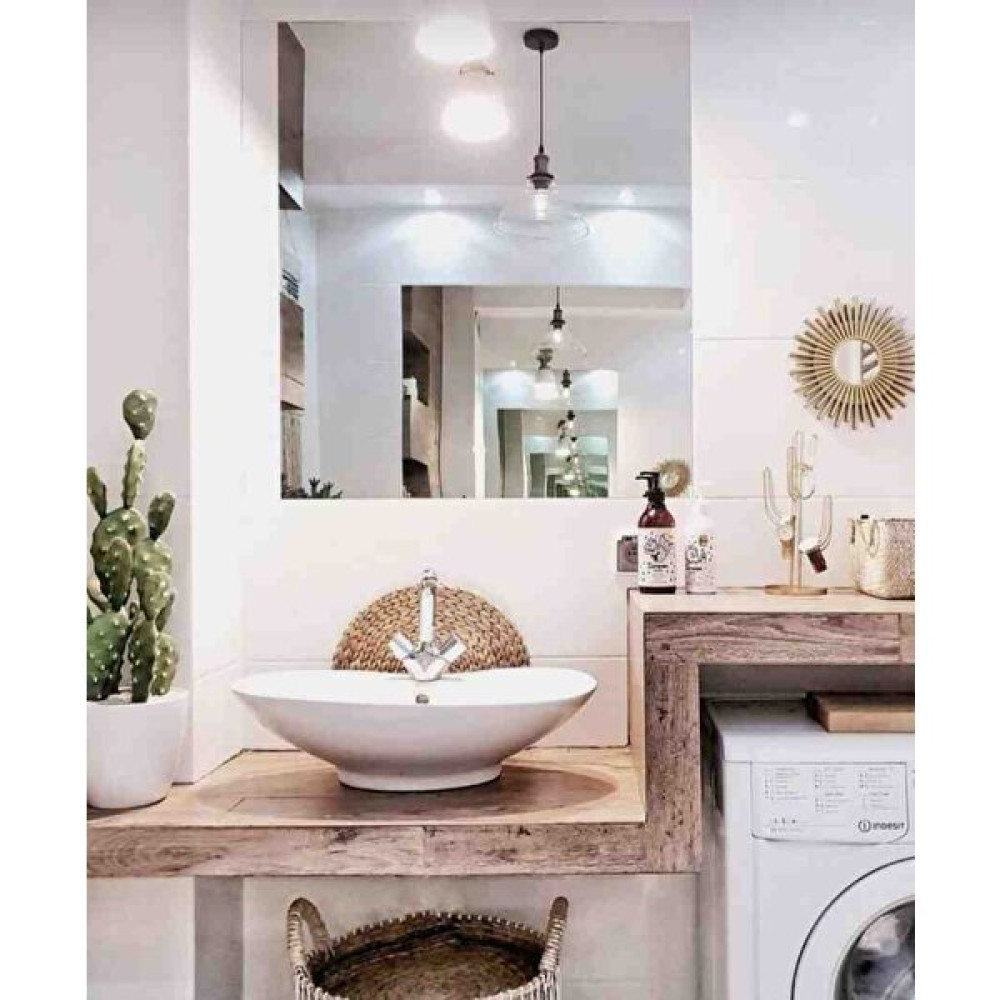 Mirrorss Kare Duvar Ayna Rodajli 60X60 Banyo,hol , Duvar ,ofis Aynalari Ayna Fiyatı