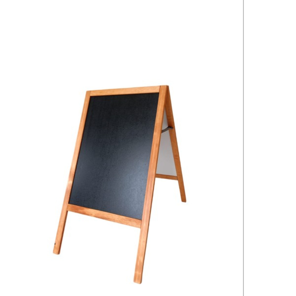 Mirrorss Menü Tahtası Ahşap Ayaklı Çift Taraflı Yazı Tahtası 95 x 50 cm Yazı Tahtası Kalemi Fiyatı