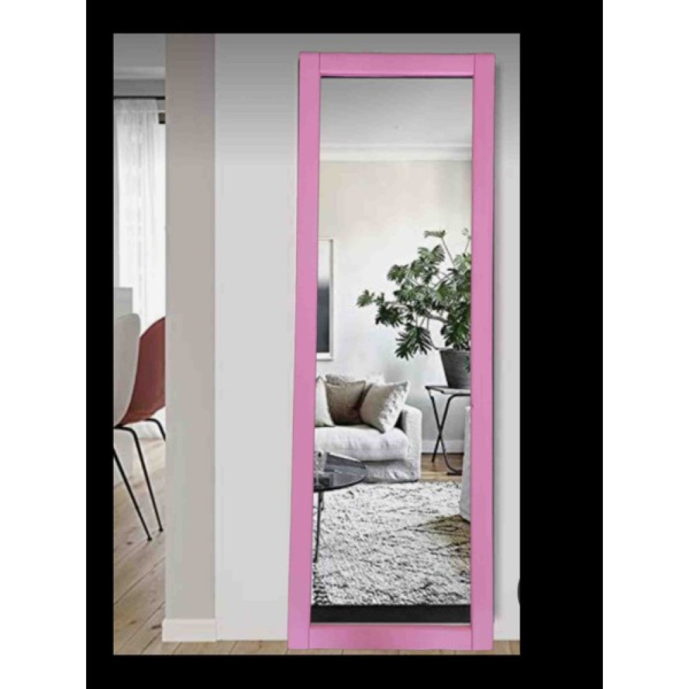 Mirrorss Pembe Ahşap Duvar Hol Ayna 121 x 37 Ayna Fiyatı