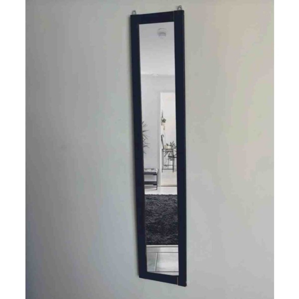 Mirrorss Siyahi Ahşap Dekoratif Duvar Ayna 121 x 23 Ayna Fiyatı
