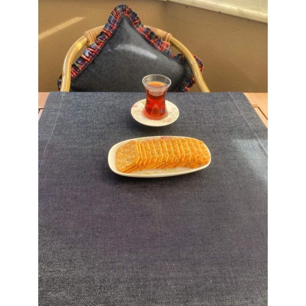 Mirsa Global Runner/kot/jean/ranır/masa Örtüsü/ Sehpa Örtüsü/konsol Örtüsü ve Kırlent Kılıfı 2 Adet - Lacivert - 50 x 140 cm Masa Örtüsü Fiyatı