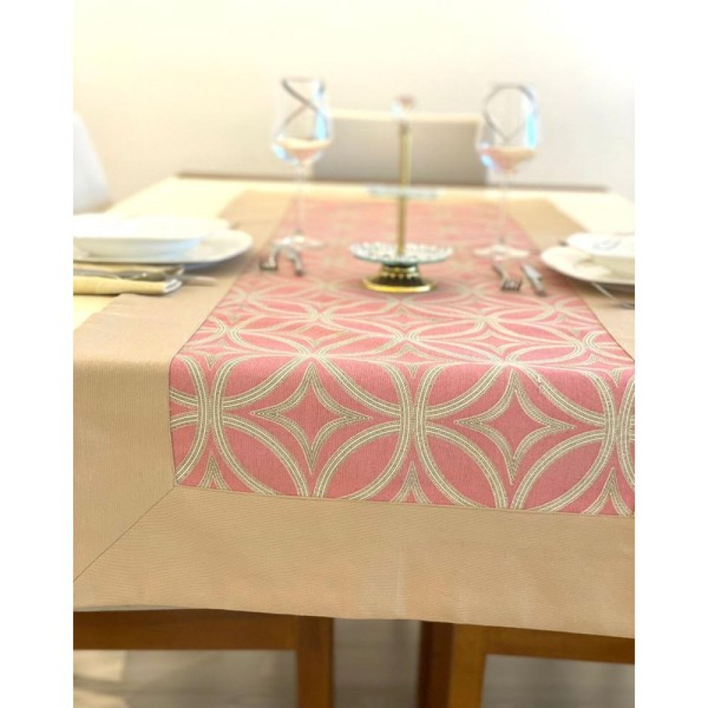 Mirsa Global Runner/ranır/masa Örtüsü/ Sehpa Örtüsü/konsol Örtüsü - Bej - 50 x 140 cm Masa Örtüsü Fiyatı