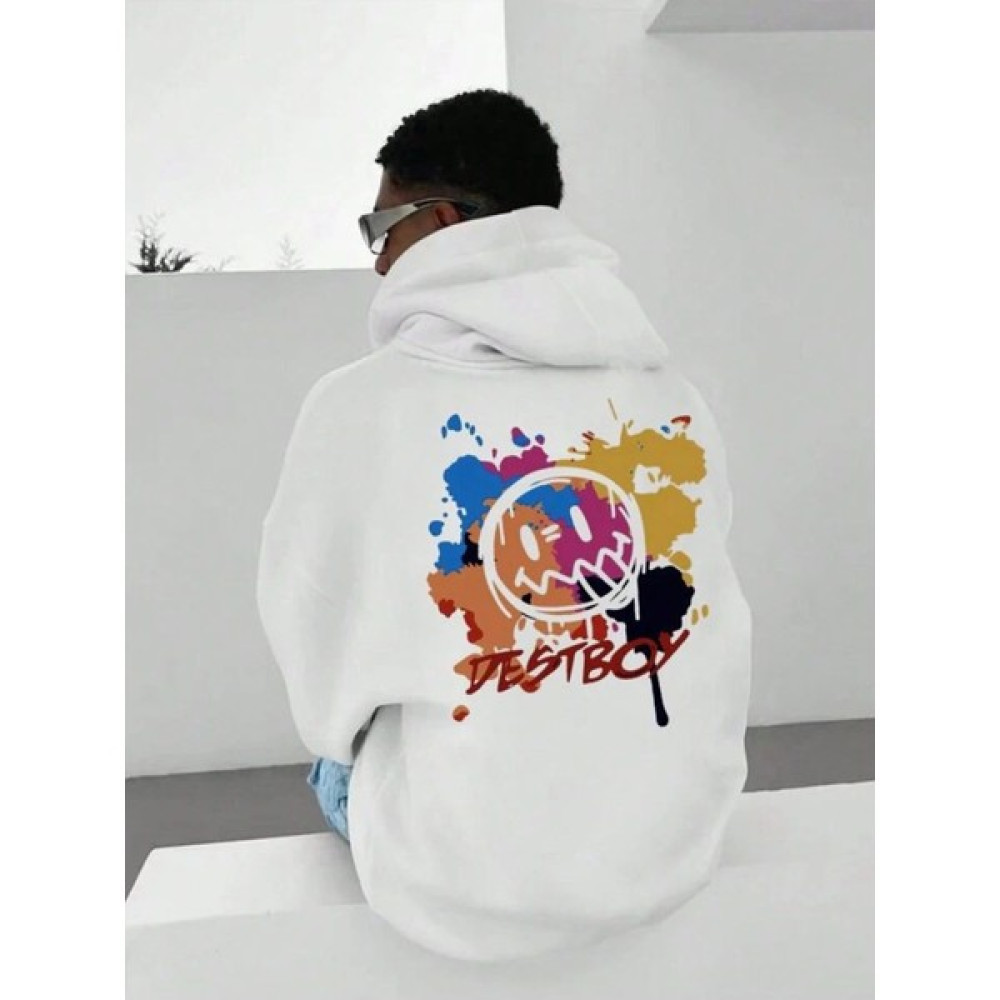 Mirsepet Unisex Dest Boy Ön Arka Baskılı Oversize Üç Ip Kapşonlu Sweatshirt Bayan Sweatshirt Fiyatı