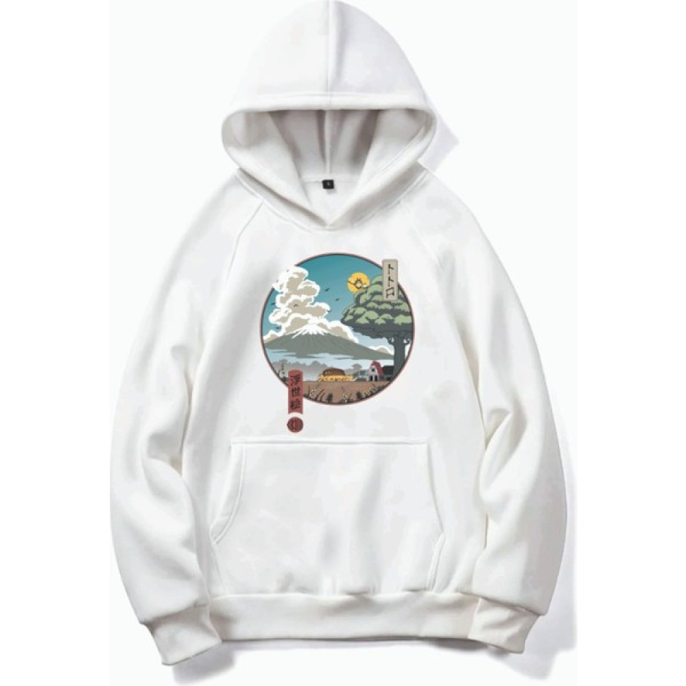Mirsepet Unisex Totoro Anime Baskılı Oversize Üc Ip Hoodie Bayan Sweatshirt Fiyatı