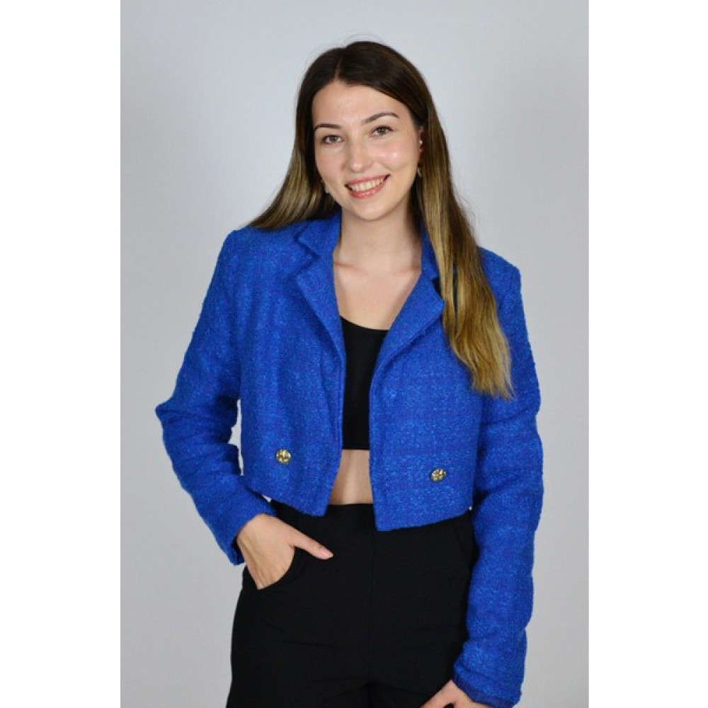Miru Moda Miru Içi Astarlı Tüvit Dokulu Kısa Ceket Bayan Ceket Fiyatı