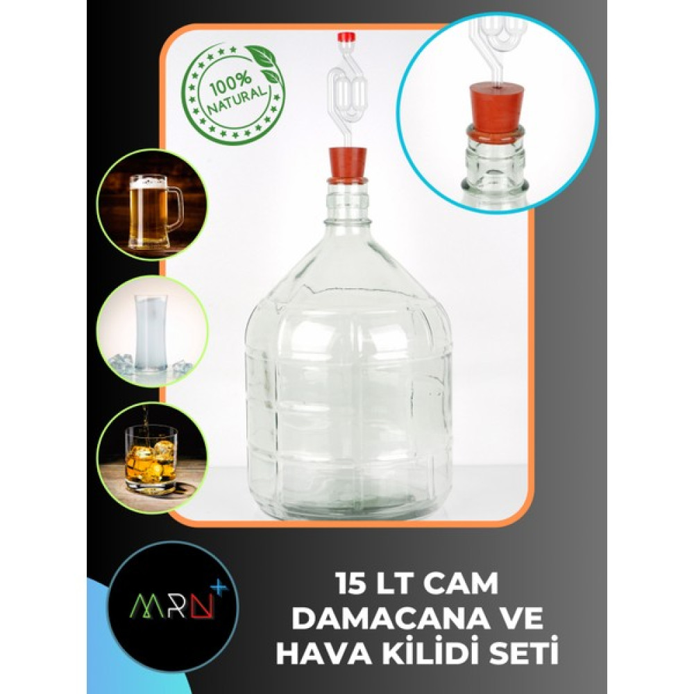 Mirvano 15 Lt Cam Damacana ve Hava Kilidi Saklama Kapları Fiyatı