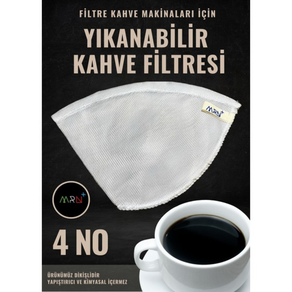 Mirvano Raschel Yıkanabilir Kahve Filtresi 4 No Kumaş Kahve Filtresi, Filtre Kahve Süzgeci, Pratik Filtre Çay / Çaydanlık Setleri Fiyatı