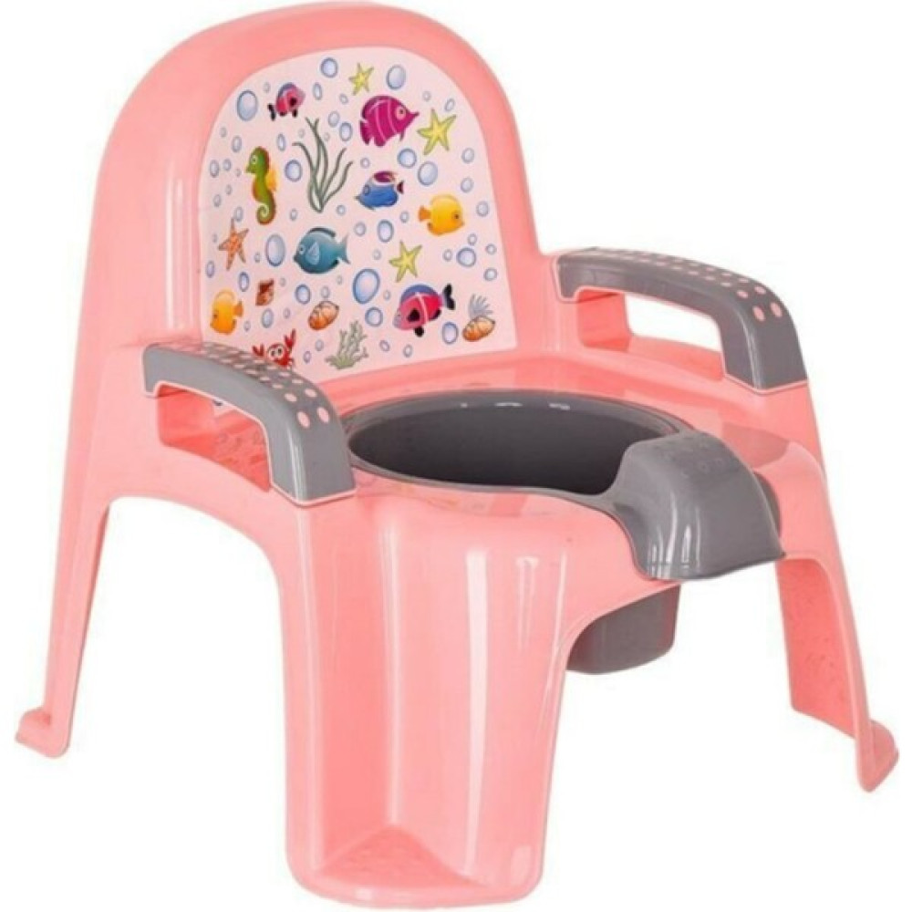 Mirvano Tutma Kollu Afacan Lazımlık, Kaydırmaz Çocuk Lazımlığı, Tuvalet Alıştırma Lazımlığı (Pembe) - 0 - 3 Yaş - Pembe Bebek Lazımlık Fiyatı