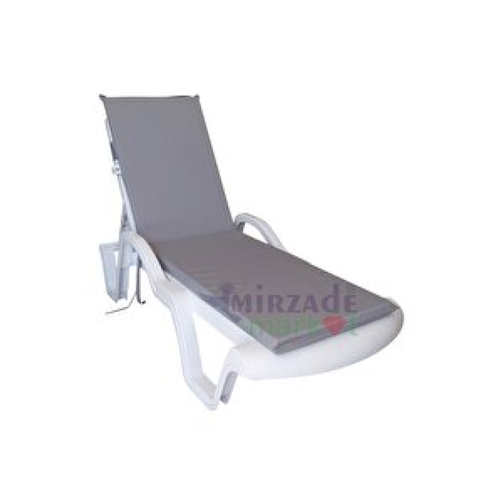 Mirzade Mi̇rzade Şezlong Mi̇nderi̇ Standart Su Geçi̇rmez Malzeme-açik Gri̇ Bahçe Minderi Fiyatı
