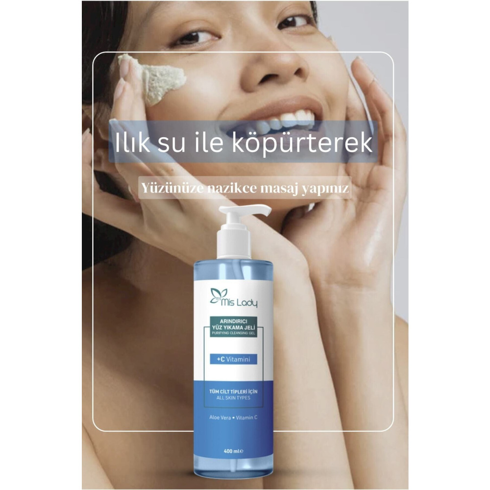 Mis Lady Arındırıcı Yüz Temizleme Jeli 400 ml Cilt Temizleme ve Peeling Fiyatı