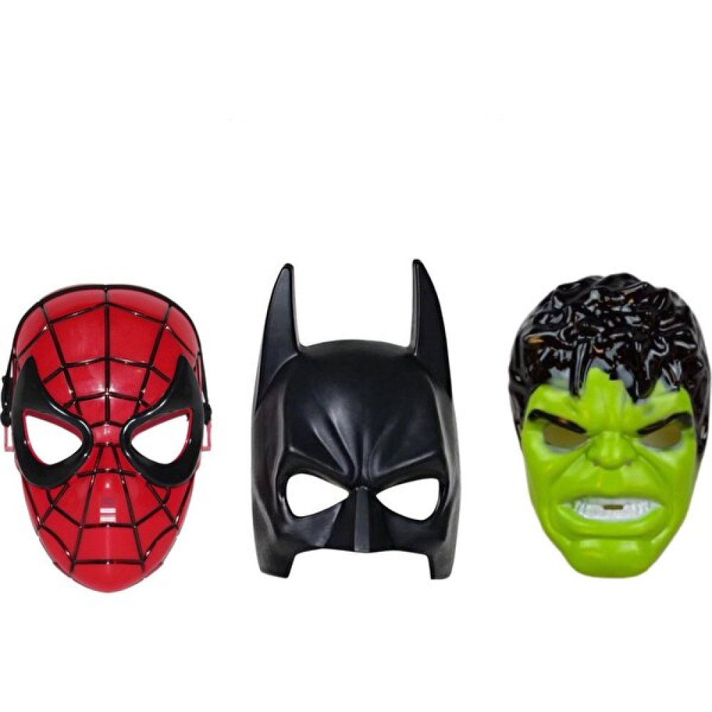 Misalanka Spiderman Örümcek Adam + Batman + Hulk Maske 3'lü - Standart - Renkli Oyuncak Fiyatı