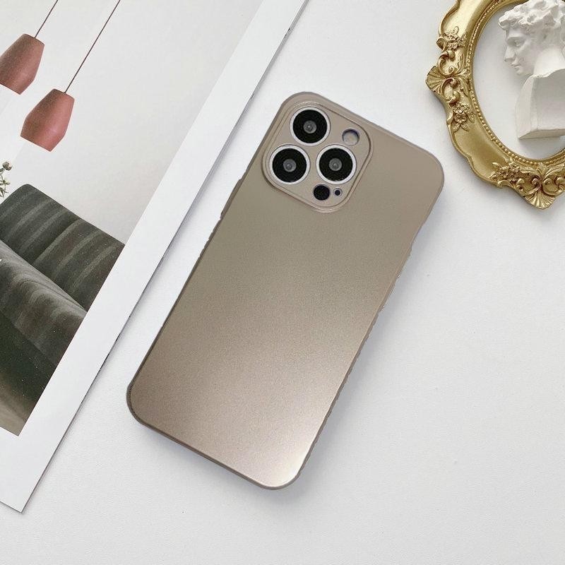 Miscase Apple iPhone 11 Metalic Renk Kamera Korumalı Kare Silikon Kılıf - Pudra Pembe Cep Telefonu Kılıfı Fiyatı