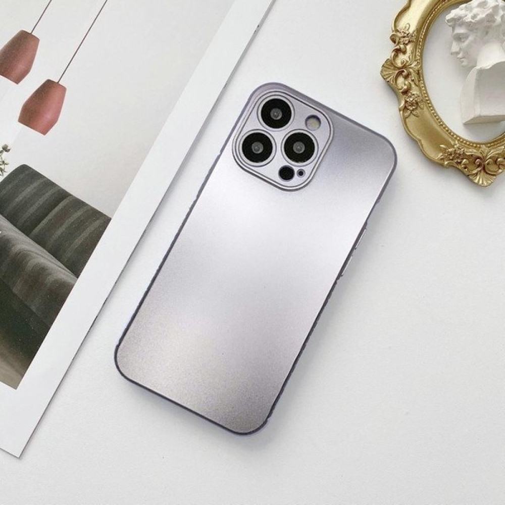 Miscase Iphone 11 Pro Max Metalic Renk Kamera Korumalı Kare Silikon Kılıf - Gri Cep Telefonu Kılıfı Fiyatı