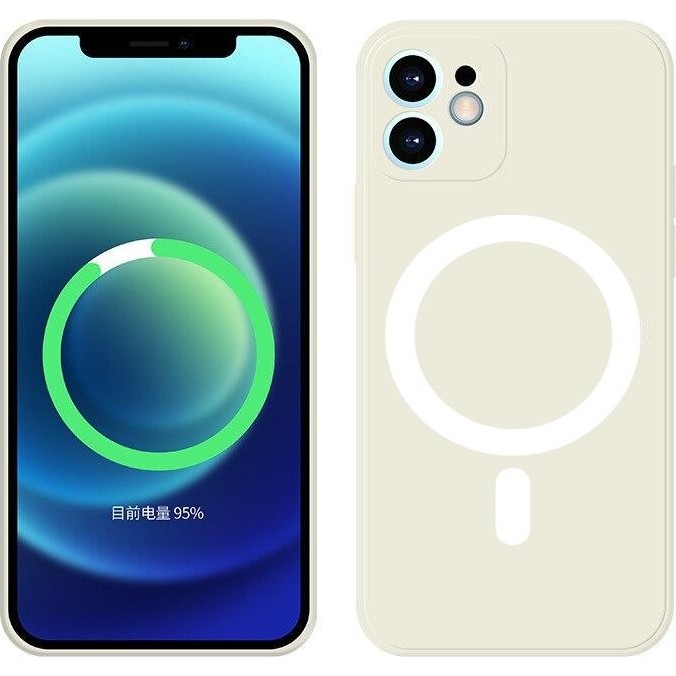 Miscase Iphone 12 pro maxMagsafe Özellikli Lansman Silikon Telefon Kılıfı BEYAZ Cep Telefonu Kılıfı Fiyatı