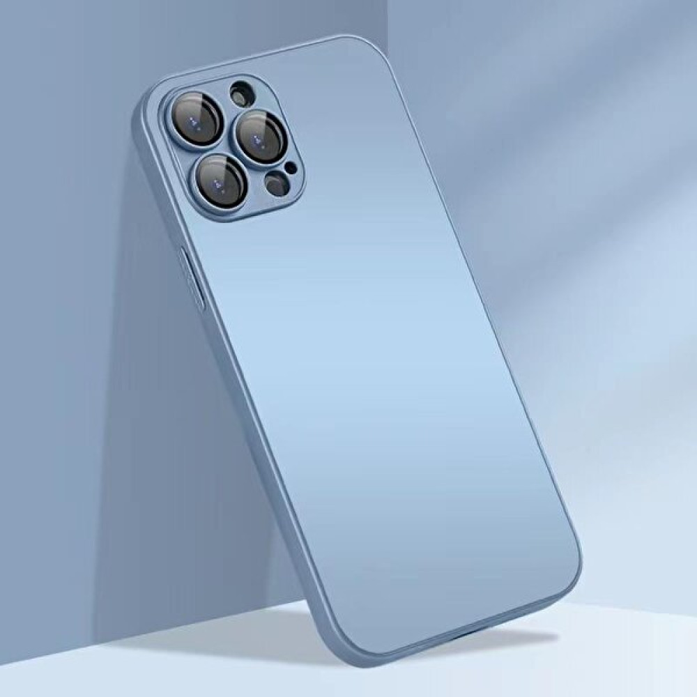 Miscase Iphone 14 Pro Max Buzlu Ag Glass Kapak&kılıf - Açık Mavi Cep Telefonu Kılıfı Fiyatı