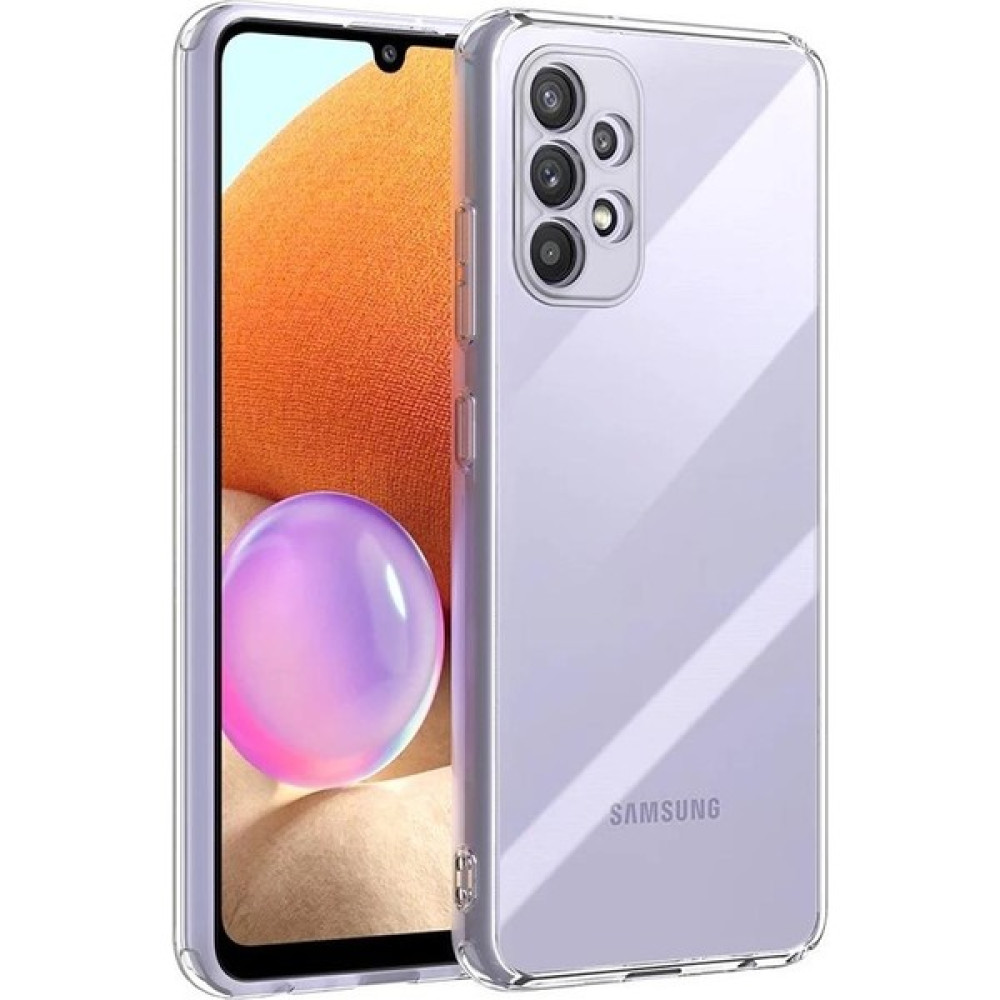 Miscase Samsung Galaxy A53 Kamera Korumalı Şeffaf Tıpalı Silikon Kılıf - Beyaz - Galaxy A53 5G Cep Telefonu Kılıfı Fiyatı