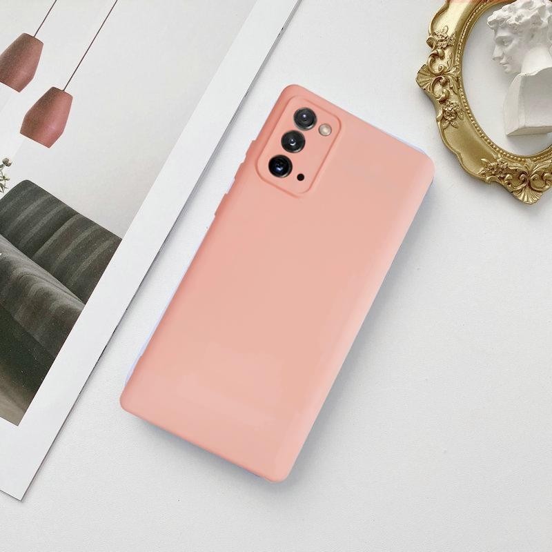 Miscase Samsung Lansman Likid Silikon Kamera Korumalı Kılıf Pudra Pembe-Samsung A52 - Pembe Cep Telefonu Kılıfı Fiyatı