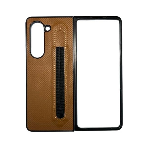 Miscase Samsung Z Fold 5 Standlı Kalemli Kılıf - Kahverengi Cep Telefonu Kılıfı Fiyatı