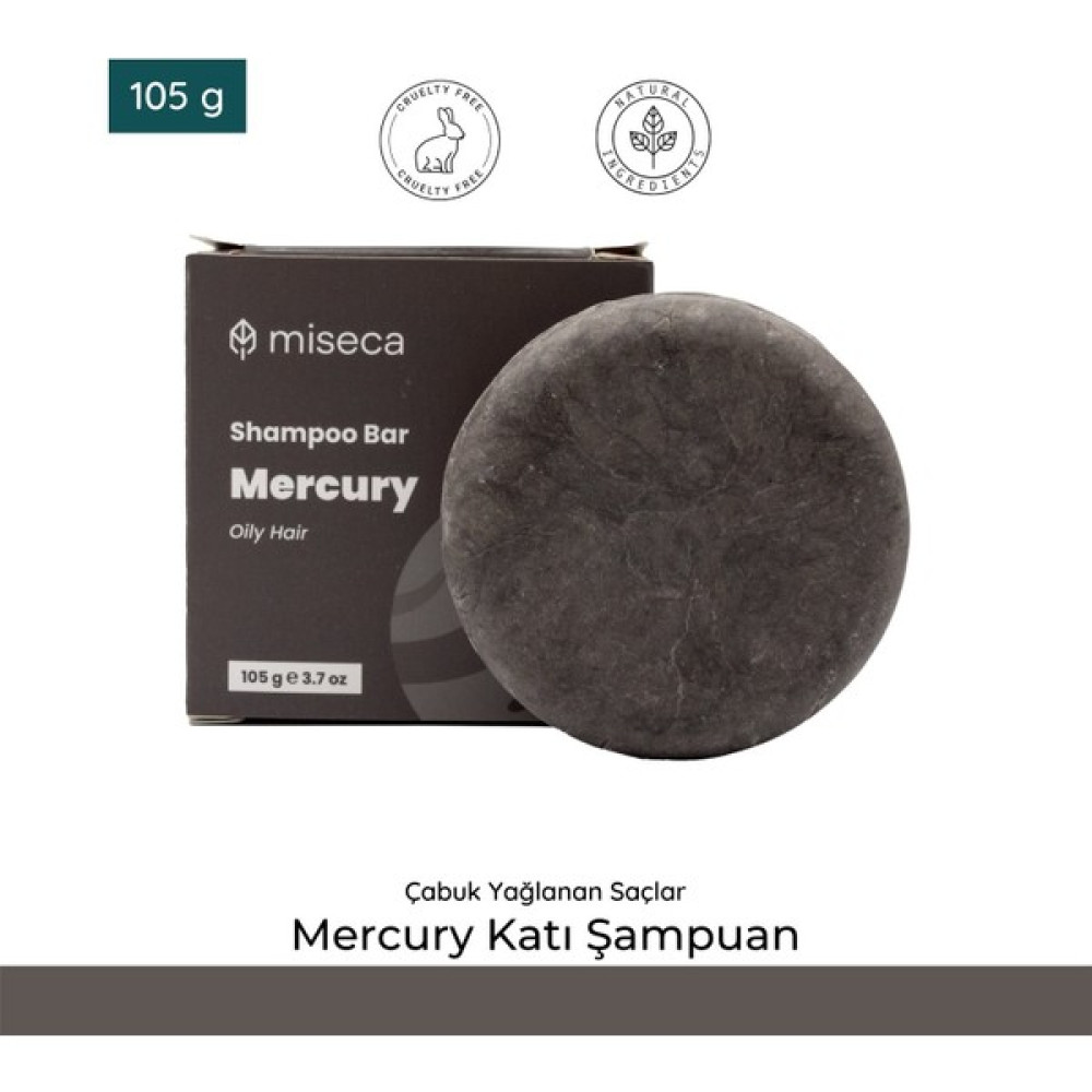 Miseca Mercury Katı Şampuan Yağlı Saçlar 105 gr Şampuan ve Saç Kremi Fiyatı