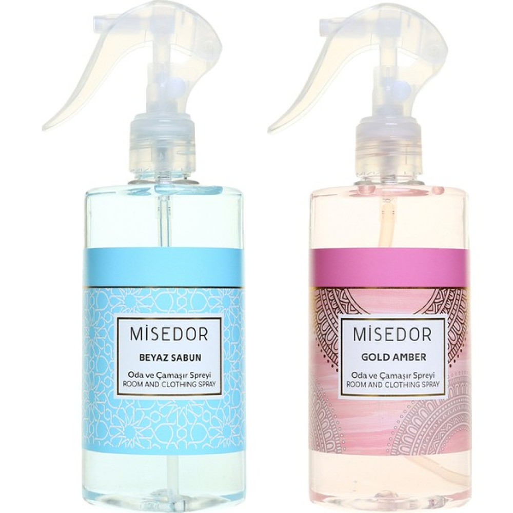 Misedor 2 li Set Beyaz Sabun ve Gold Amber Oda Kokusu ve Çamaşır Parfümü 330 ml Oda Kokusu Fiyatı