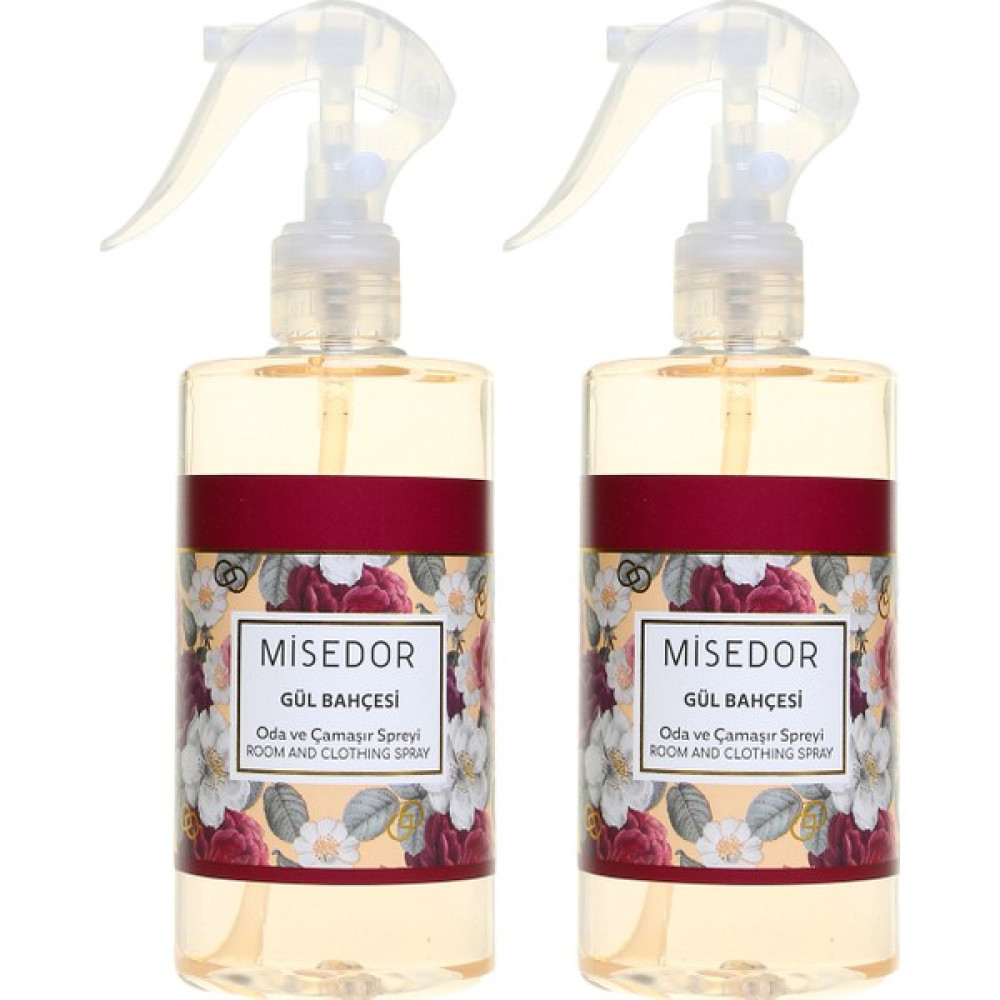 Misedor 2 li Set Gül Bahçesi Oda Kokusu ve Çamaşır Parfümü 330 ml Oda Kokusu Fiyatı