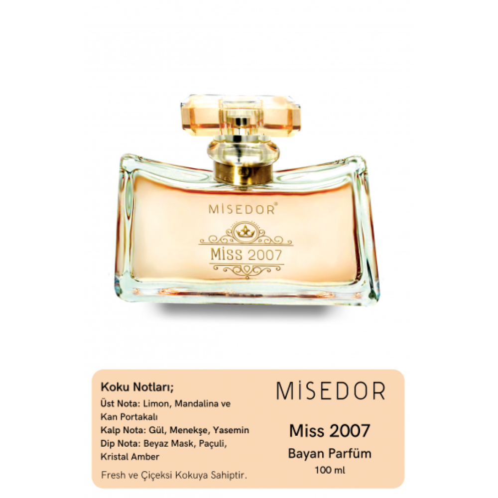 Misedor Miss 2007 Edp 100 Ml Kadin Parfum Kadın Parfümleri Fiyatı