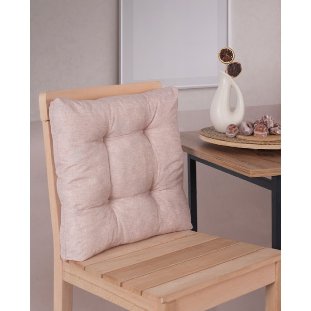 Misev Pufidik Sandalye Minderi - 40 x 40 cm - Krem Salon & Oturma Odası Tekstili Fiyatı