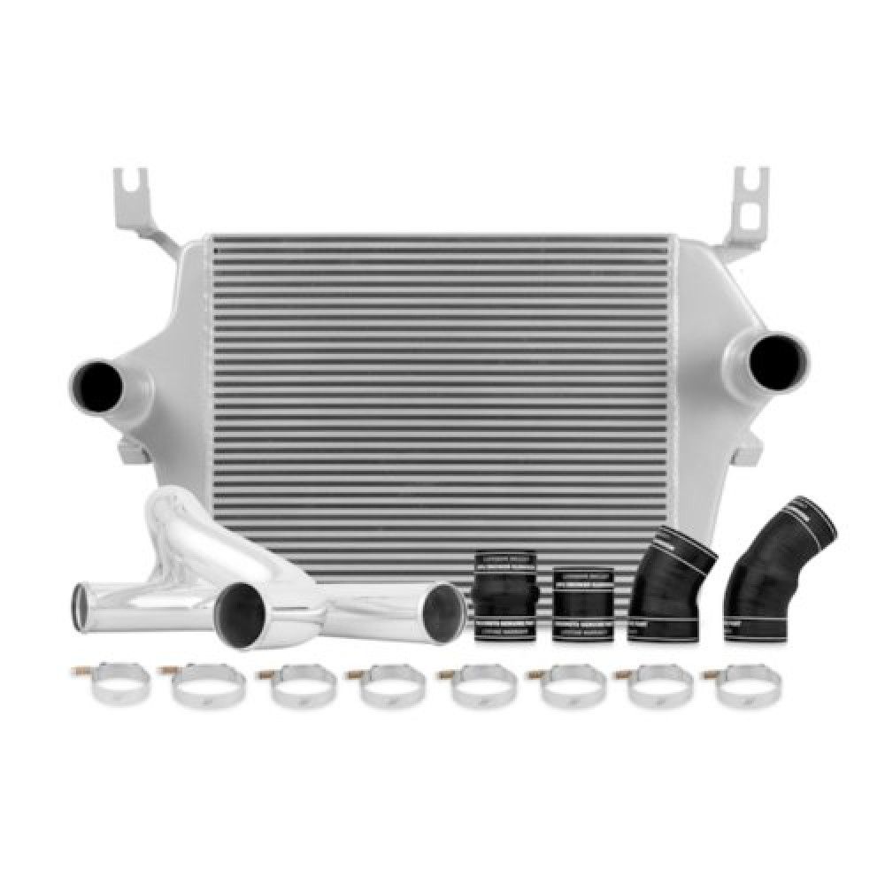 Mishimoto MMINT-F2D-03KSL Performance Intercooler Kit Compatible With Ford 6.0 Powerstroke 2003-2007 Silver